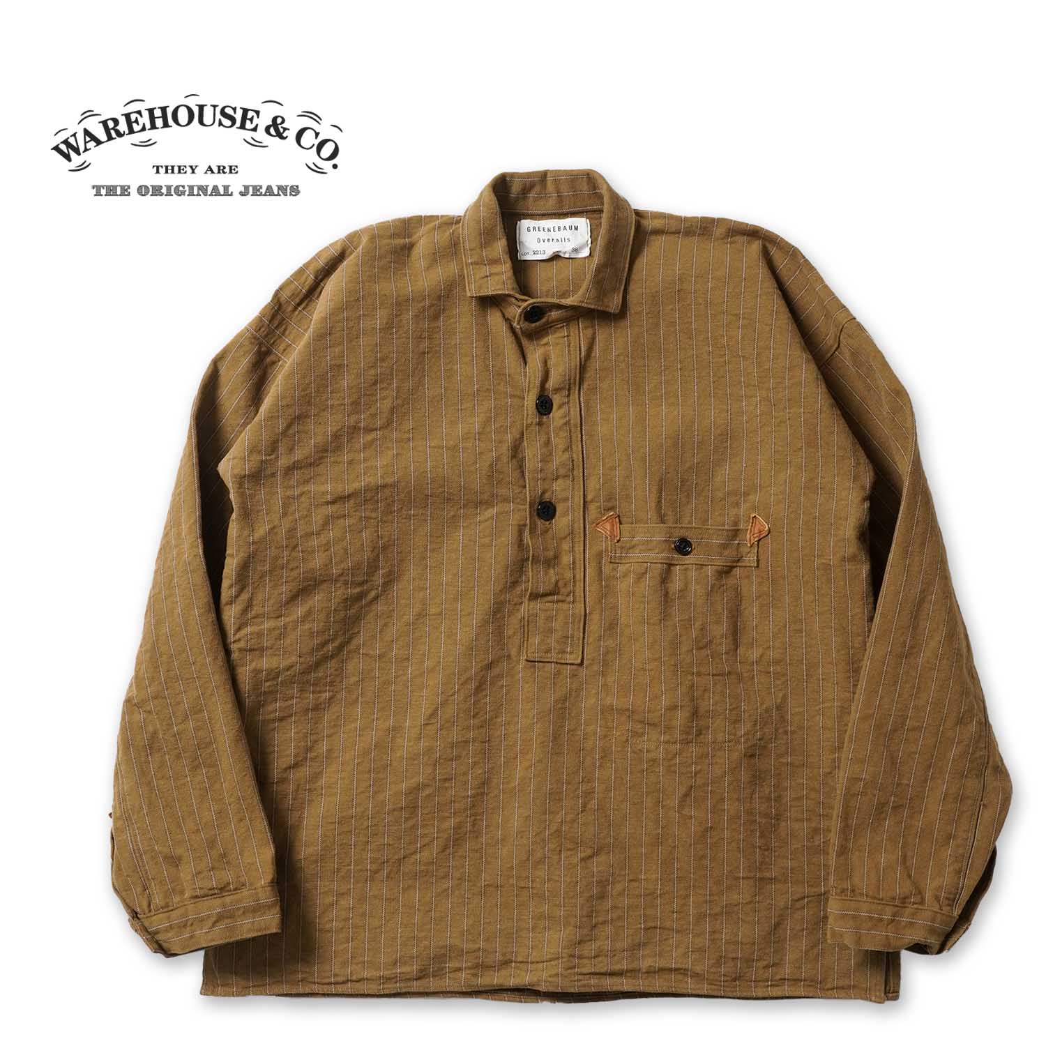 ワンウォッシュ】WAREHOUSE ウエアハウス プルオーバーシャツ