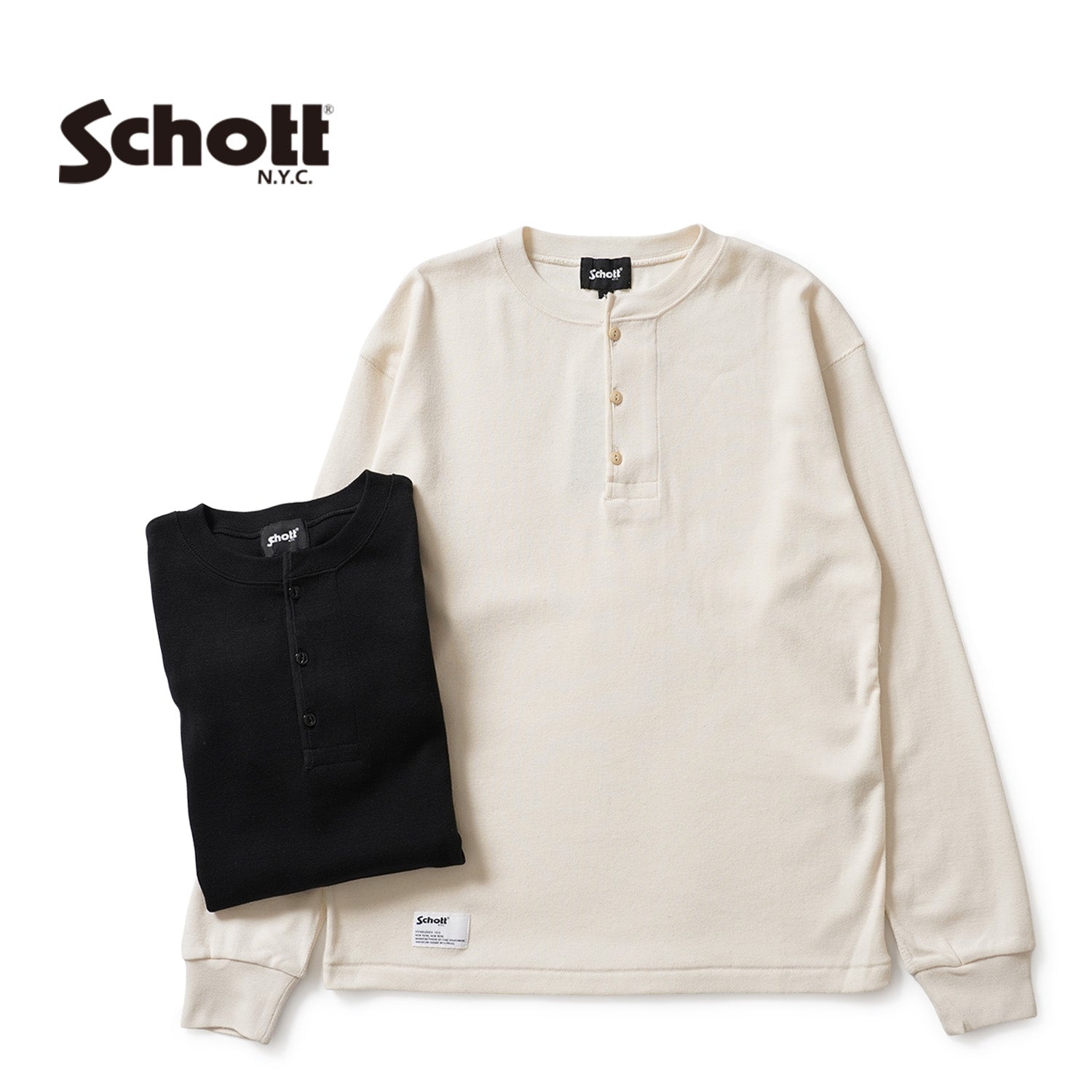 Schott ショット ニット ヘンリーロンT 