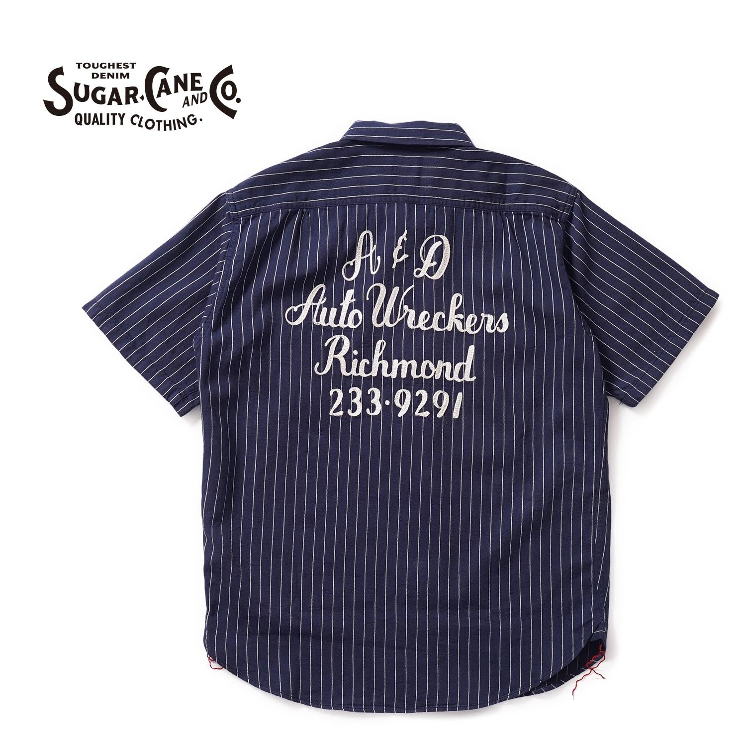 SUGAR CANE シュガーケーン 半袖シャツ “COKE STRIPE WORK SHIRT with