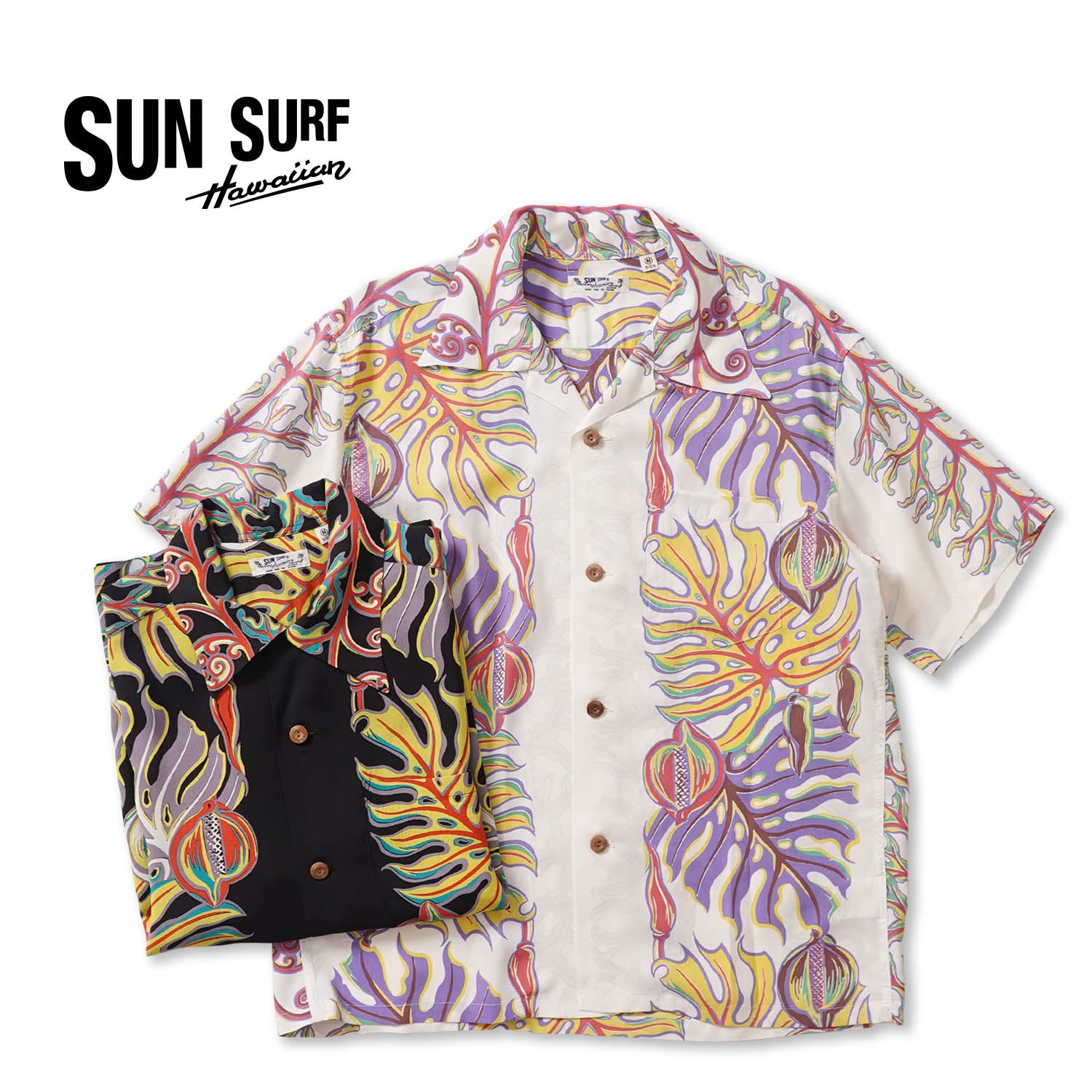 SUN SURF サンサーフ 半袖 アロハシャツ RAYON HAWAIIAN SHIRT