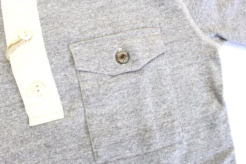 SUGAR CANE シュガーケーン 東洋エンタープライズ 半袖Tシャツ "HEAVY COTTON HENLEY NECK TEE" SC78529