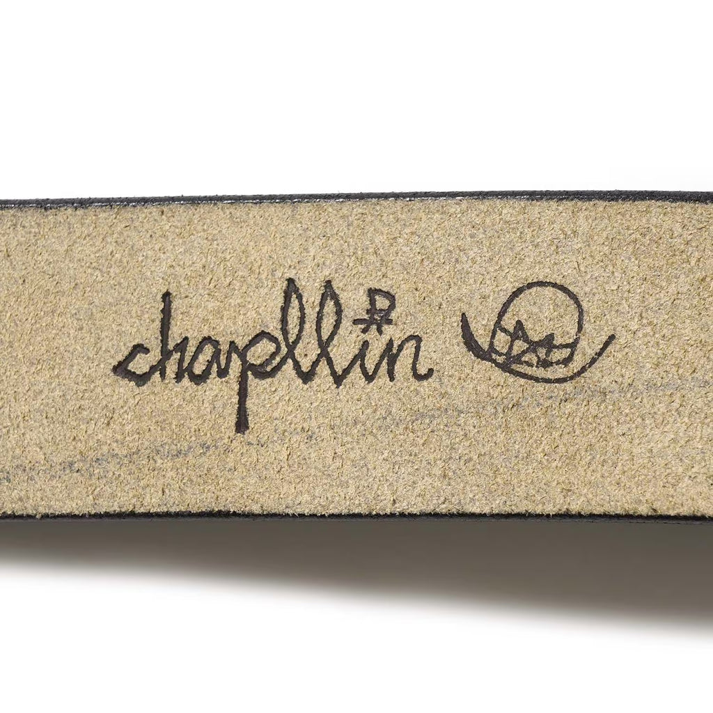 chapllin チャップリン ベルト HORWEEN CHROMEXCEL LEATHER "FIREMAN BELT" CPB-FIREMAN-CEX【BLACK×SILVER】