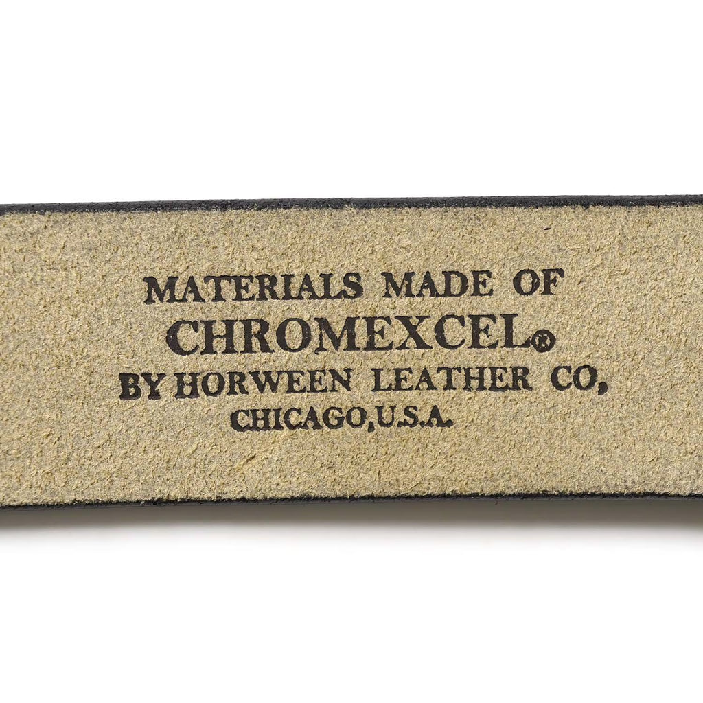 chapllin チャップリン ベルト HORWEEN CHROMEXCEL LEATHER "FIREMAN BELT" CPB-FIREMAN-CEX【BLACK×SILVER】