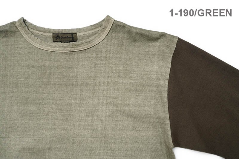 Nigel Cabourn ナイジェルケーボン ベースボールTシャツ “BASEBALL T-SHIRT PIGMENT” 80510021000
