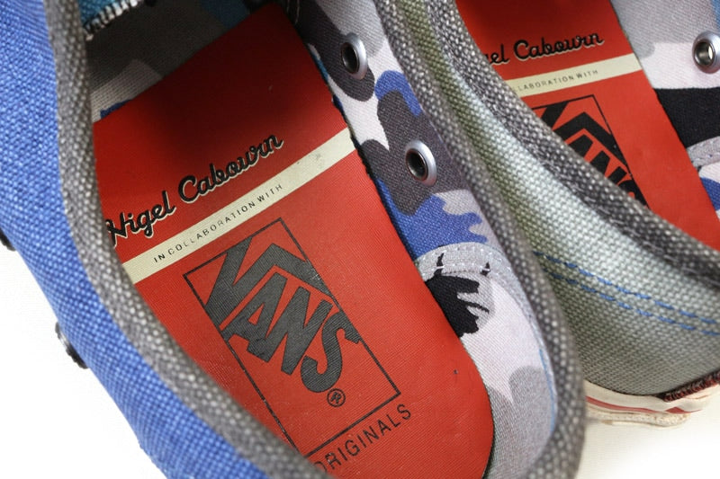 Nigel Cabourn Blaces AUTHENTIC LINE ネイビー Nigel Cabourn ナイジェルケーボン スニーカー VAULT BY VANS × NIGEL