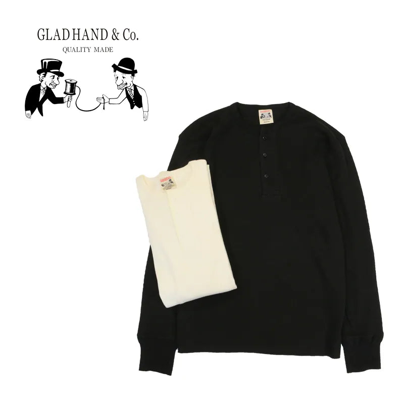 GLAD HAND グラッドハンド Ｔシャツ“STANDARD WAFFLE HENRY L/S T-SHIRTS” GLAD HAND-28
