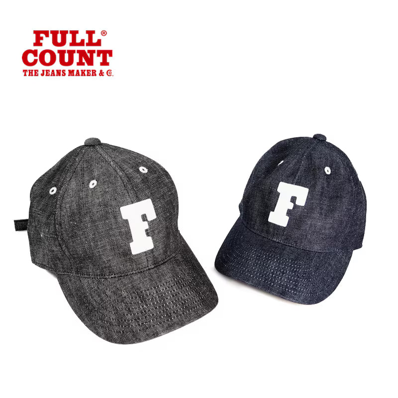 FULLCOUNT フルカウント キャップ 帽子 "6Panel Denim Baseball Cap 'F' Patch" 6843