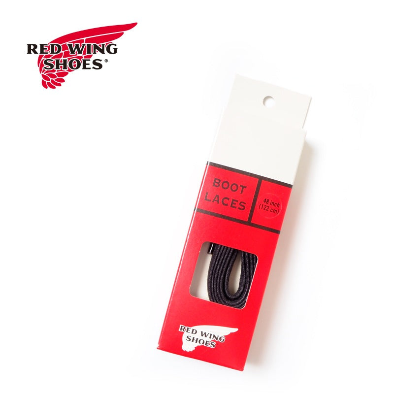 RED WING レッドウイング 靴紐 “48" FLAT WAXED LACES BLACK” 97155