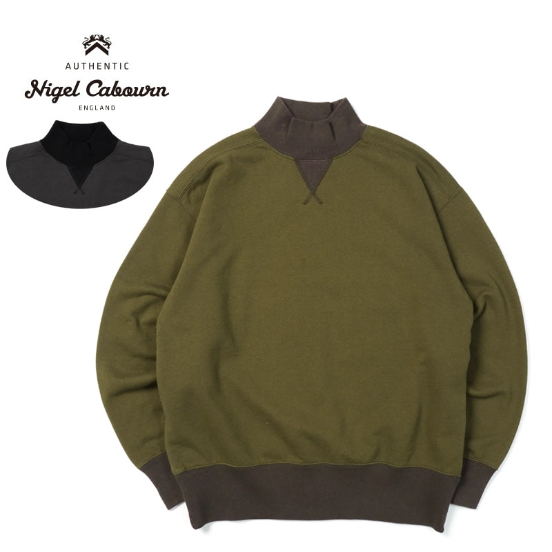 Nigel Cabourn ナイジェルケーボン スウェット "HIGH NECK SHIRT TWO TONE" 80490020001