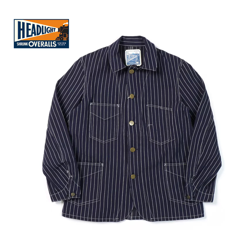 HEADLIGHT ヘッドライト ジャケット "8oz. SPECIAL WOVEN STRIPE DENIM WORK COAT" HD15647