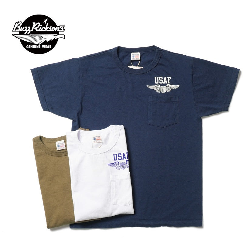 BUZZ RICKSON'S バズリクソンズ 半袖Tシャツ S/S POCKET T-SHIRT "U.S. AIR FORCE" BR79579