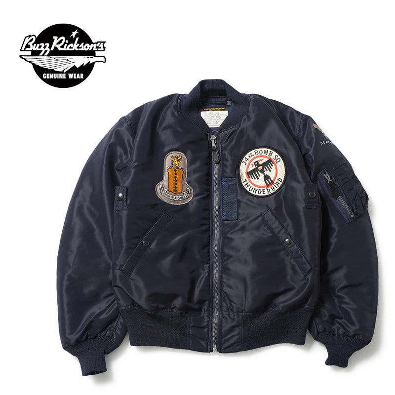 BUZZ RICKSON'S バズリクソンズ ジャケット Type B-15C(MOD.) “A.F.BLUE B.RICKSON & SONS. INC. 34th BOMB.SQ.THUNDERBIRDS” BR15744