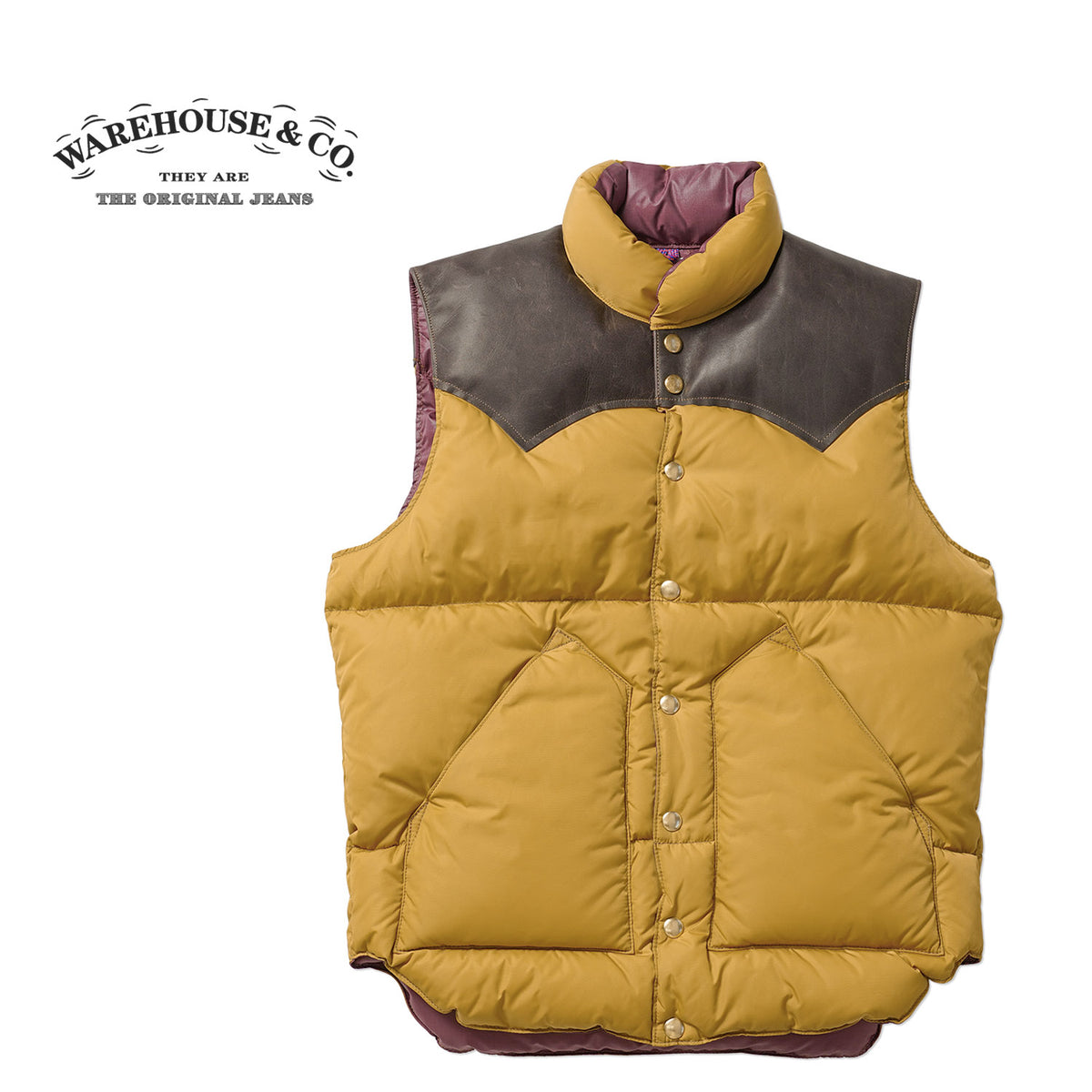 WAREHOUSE ウエアハウス ダウンベスト Lot. 2245 ROCKY MOUNTAIN×WAREHOUSE "NYLON DOWN VEST" 2245(26S)
