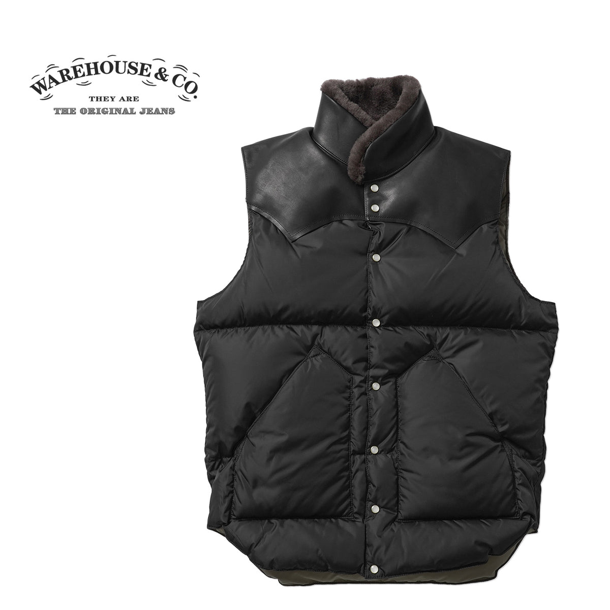 WAREHOUSE ウエアハウス ダウンベスト Lot. 2246 ROCKY MOUNTAIN×WAREHOUSE "NYLON CHRISTY VEST" 2246(26S)