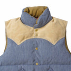 WAREHOUSE ウエアハウス ダウンベスト Lot. 2245 ROCKY MOUNTAIN×WAREHOUSE "PIN STRIPE DOWN VEST" 2247(26S)