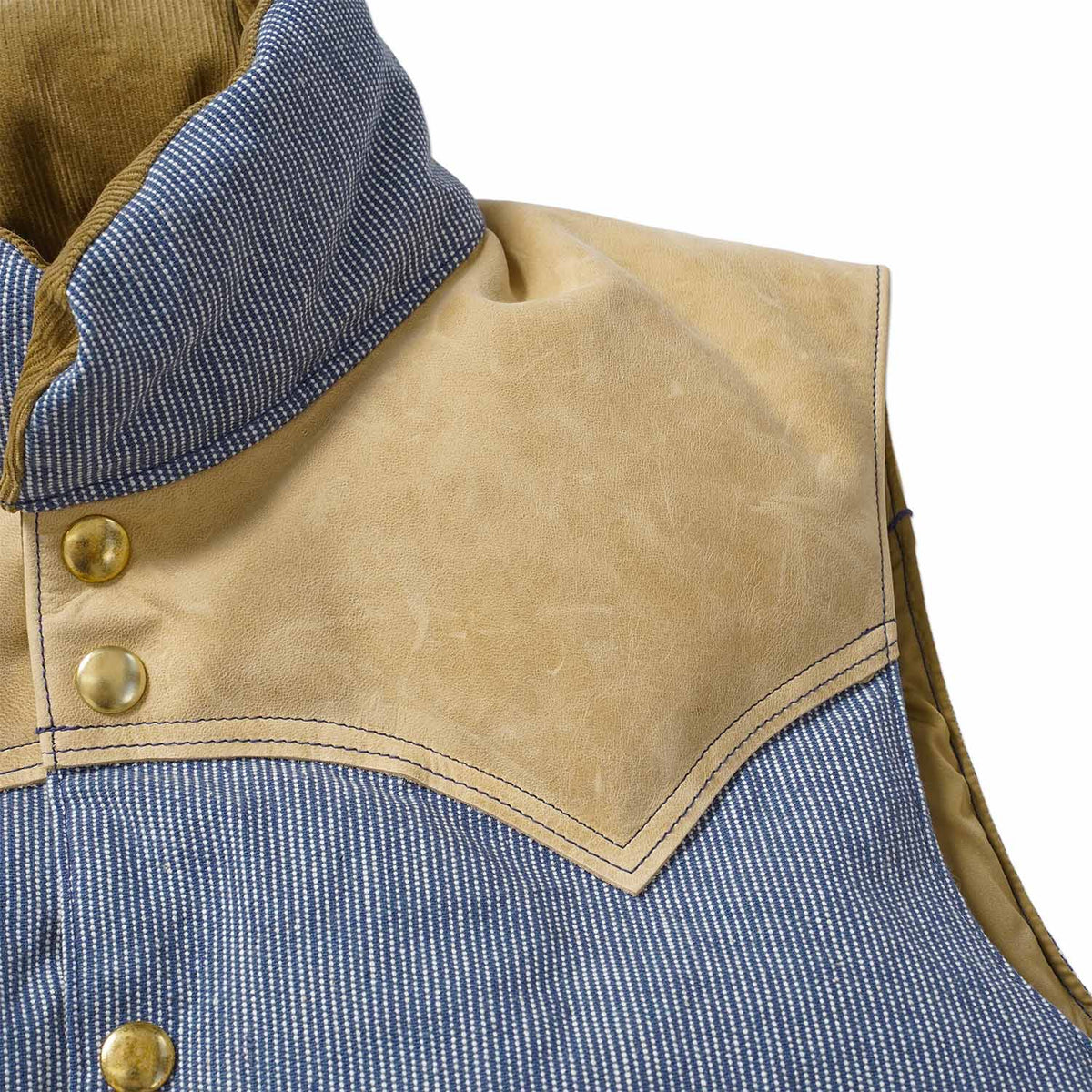 WAREHOUSE ウエアハウス ダウンベスト Lot. 2245 ROCKY MOUNTAIN×WAREHOUSE "PIN STRIPE DOWN VEST" 2247(26S)