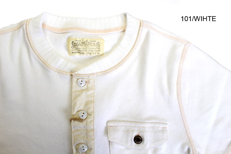 SUGAR CANE シュガーケーン 東洋エンタープライズ 半袖Tシャツ "HEAVY COTTON HENLEY NECK TEE" SC78529