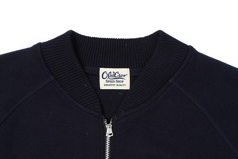 OLD CROW オールドクロウ ジャケット "FOUR CYL. RACING. - KNIT BLOUSON" OC-24-AW-09