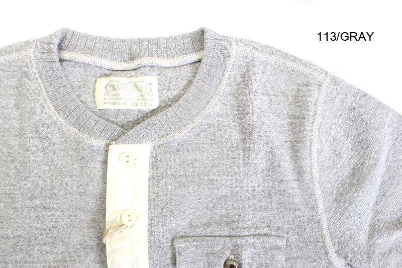 SUGAR CANE シュガーケーン 東洋エンタープライズ 半袖Tシャツ "HEAVY COTTON HENLEY NECK TEE" SC78529