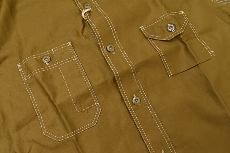 SUGAR CANE シュガーケーン 長袖シャツ "FR 3oz. COTTON SATEEN L/S" SC28993