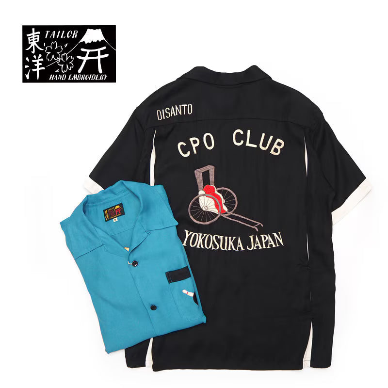 TAILOR TOYO テーラー東洋　半袖 シャツ　SUKA BOWLING SHIRT “CPO CLUB” TT39103