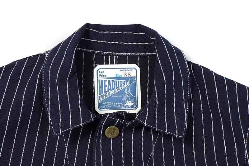HEADLIGHT ヘッドライト ジャケット "8oz. SPECIAL WOVEN STRIPE DENIM WORK COAT" HD15647