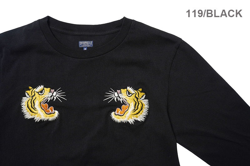 TAILOR TOYO テーラー東洋 長袖 スカTシャツ LONG SLEEVE SUKA T-SHIRT EMBROIDERED “TIGER” TT69649