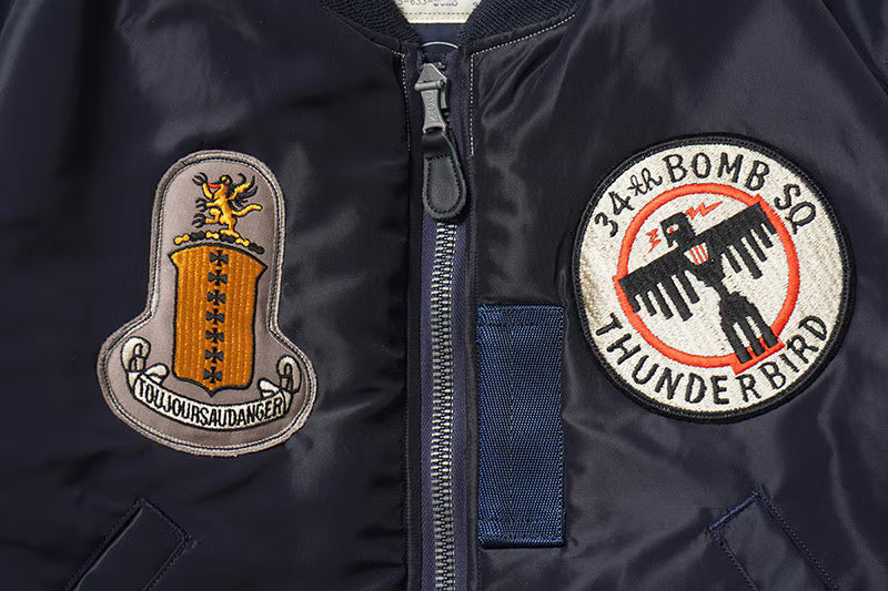 BUZZ RICKSON'S バズリクソンズ ジャケット Type B-15C(MOD.) “A.F.BLUE B.RICKSON & SONS. INC. 34th BOMB.SQ.THUNDERBIRDS” BR15744