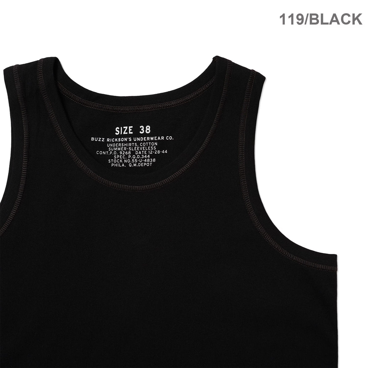 BUZZ RICKSON'S バズリクソンズ タンクトップ "UNDERSHIRTS, COTTON SUMMER-SLEEVELESS" BR79741