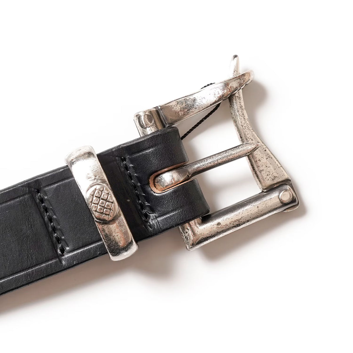 chapllin チャップリン ベルト HORWEEN CHROMEXCEL LEATHER "FIREMAN BELT" CPB-FIREMAN-CEX【BLACK×SILVER】