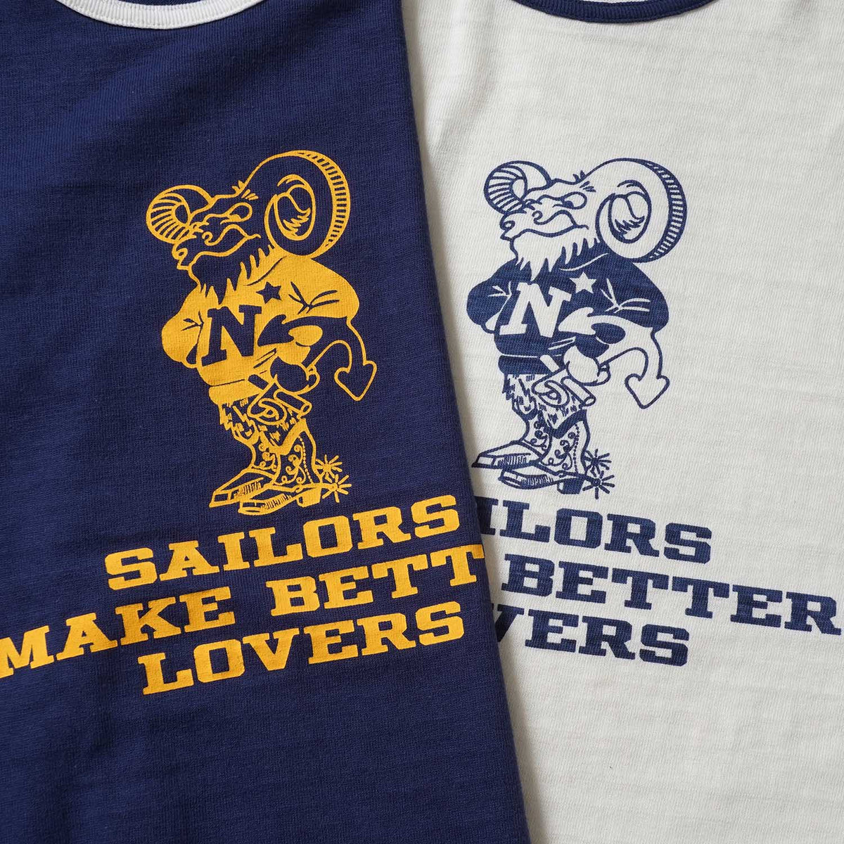 WAREHOUSE ウエアハウス 半袖Tシャツ リンガーT Lot 4059 "SAILORS" 4059-SAILORS(26SS)