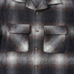 FULLCOUNT フルカウント 長袖シャツ "Wool Alpaca Shaggy Check Open Collar Shirt" 4102