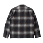 FULLCOUNT フルカウント 長袖シャツ "Wool Alpaca Shaggy Check Open Collar Shirt" 4102