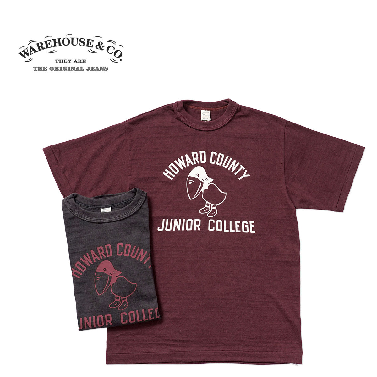 WAREHOUSE ウエアハウス 半袖 Tシャツ Lot 4601 "HOWARD COUNTY" 4601-HOWARD COUNTY(26SS)