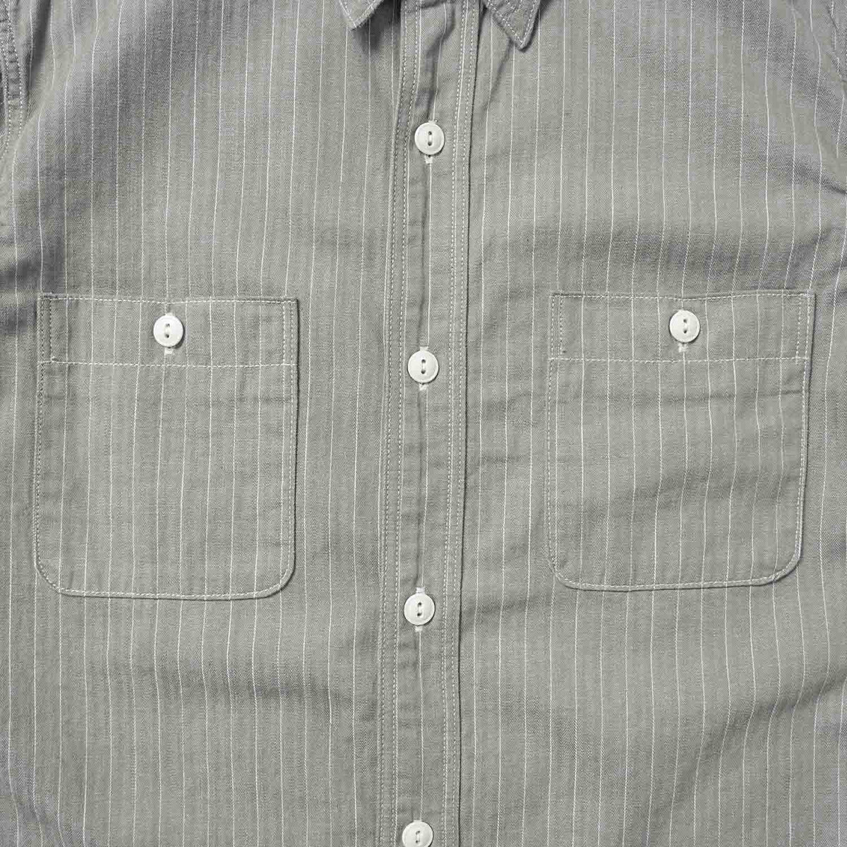 FULLCOUNT フルカウント 長袖シャツ "Herringbone Pencil Stripe Work Shirt" 4810G