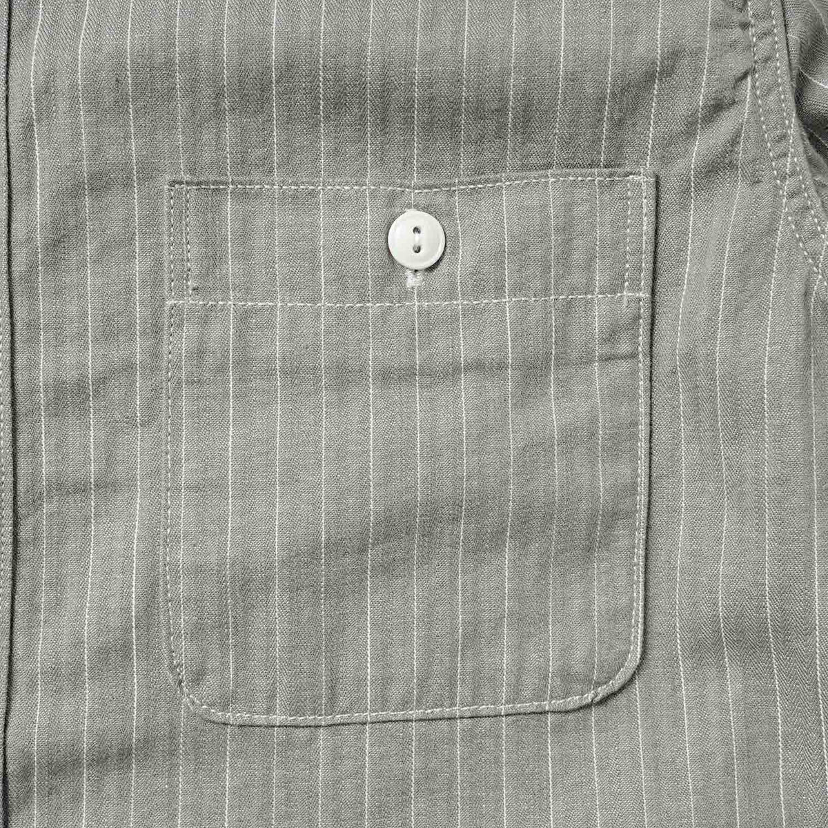 FULLCOUNT フルカウント 長袖シャツ "Herringbone Pencil Stripe Work Shirt" 4810G