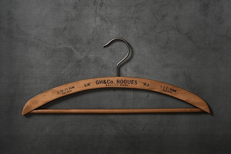 【別注】 GLAD HAND グラッドハンド ろーぐす別注 ハンガー "ADVERTISING WOODEN HANGER" GLAD-HANGER