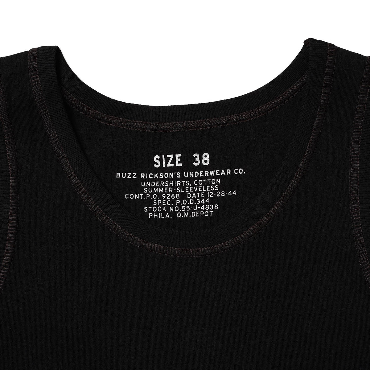 BUZZ RICKSON'S バズリクソンズ タンクトップ "UNDERSHIRTS, COTTON SUMMER-SLEEVELESS" BR79741