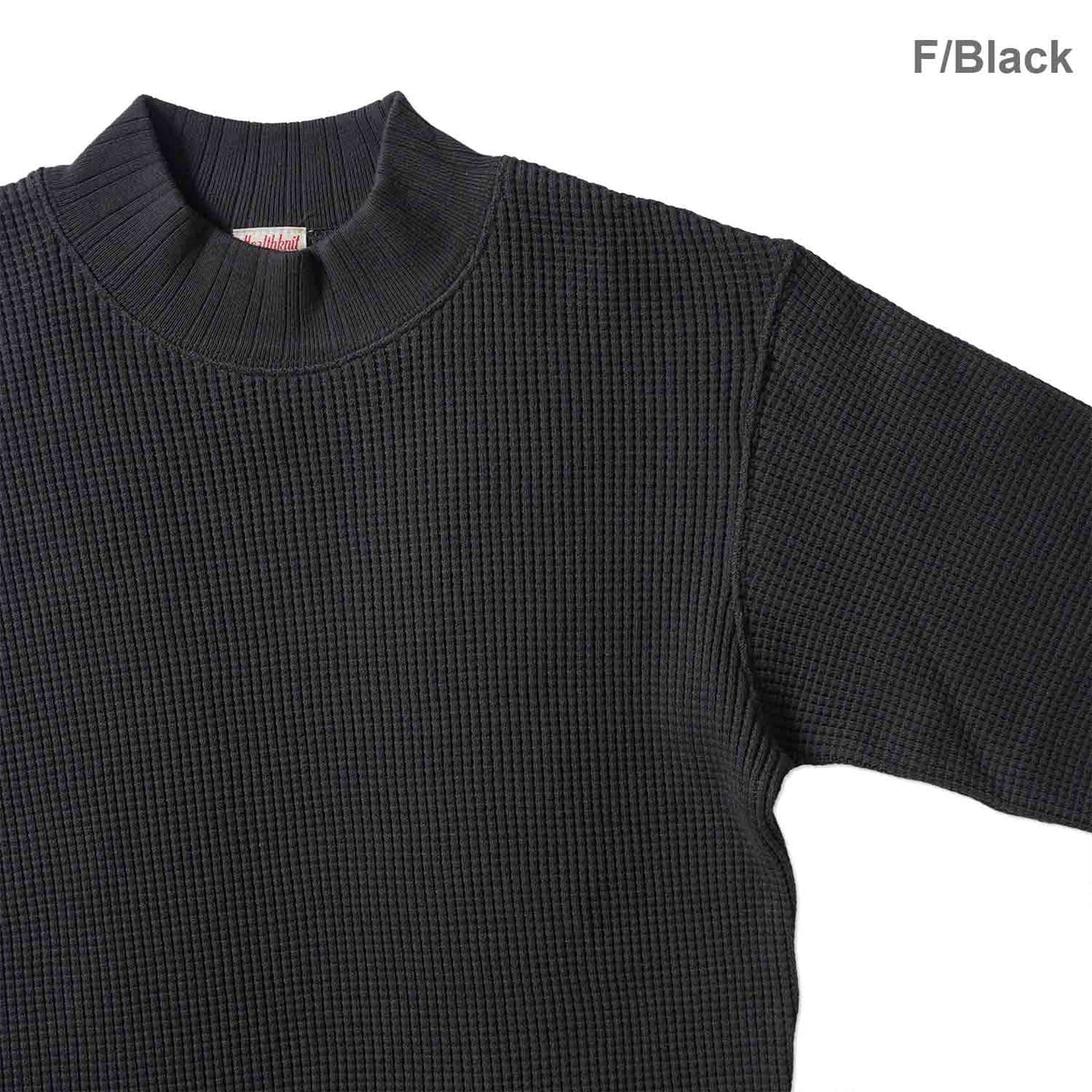 Healthknit ヘルスニット 長袖 Tシャツ "スーパーヘビーワッフル モックネック長袖" 52002