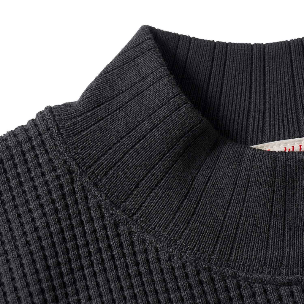 Healthknit ヘルスニット 長袖 Tシャツ "スーパーヘビーワッフル モックネック長袖" 52002