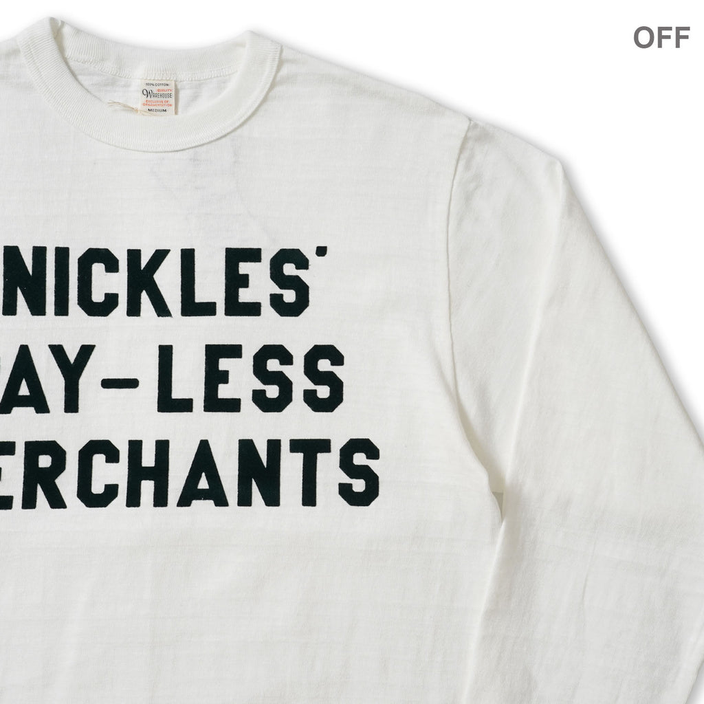 WAREHOUSE ウエアハウス 長袖 Tシャツ Lot 5906 "NICKLES" 5906-NICKLES(26AW)