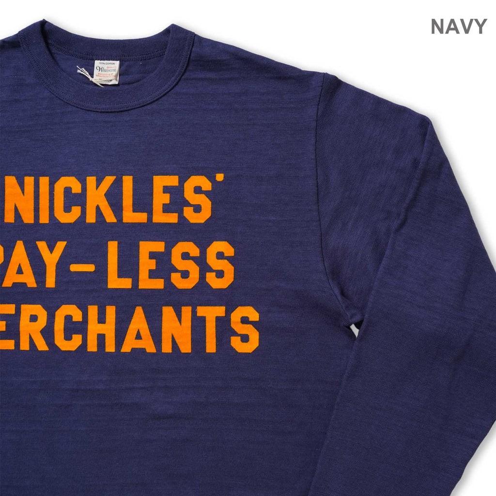 WAREHOUSE ウエアハウス 長袖 Tシャツ Lot 5906 "NICKLES" 5906-NICKLES(26AW)