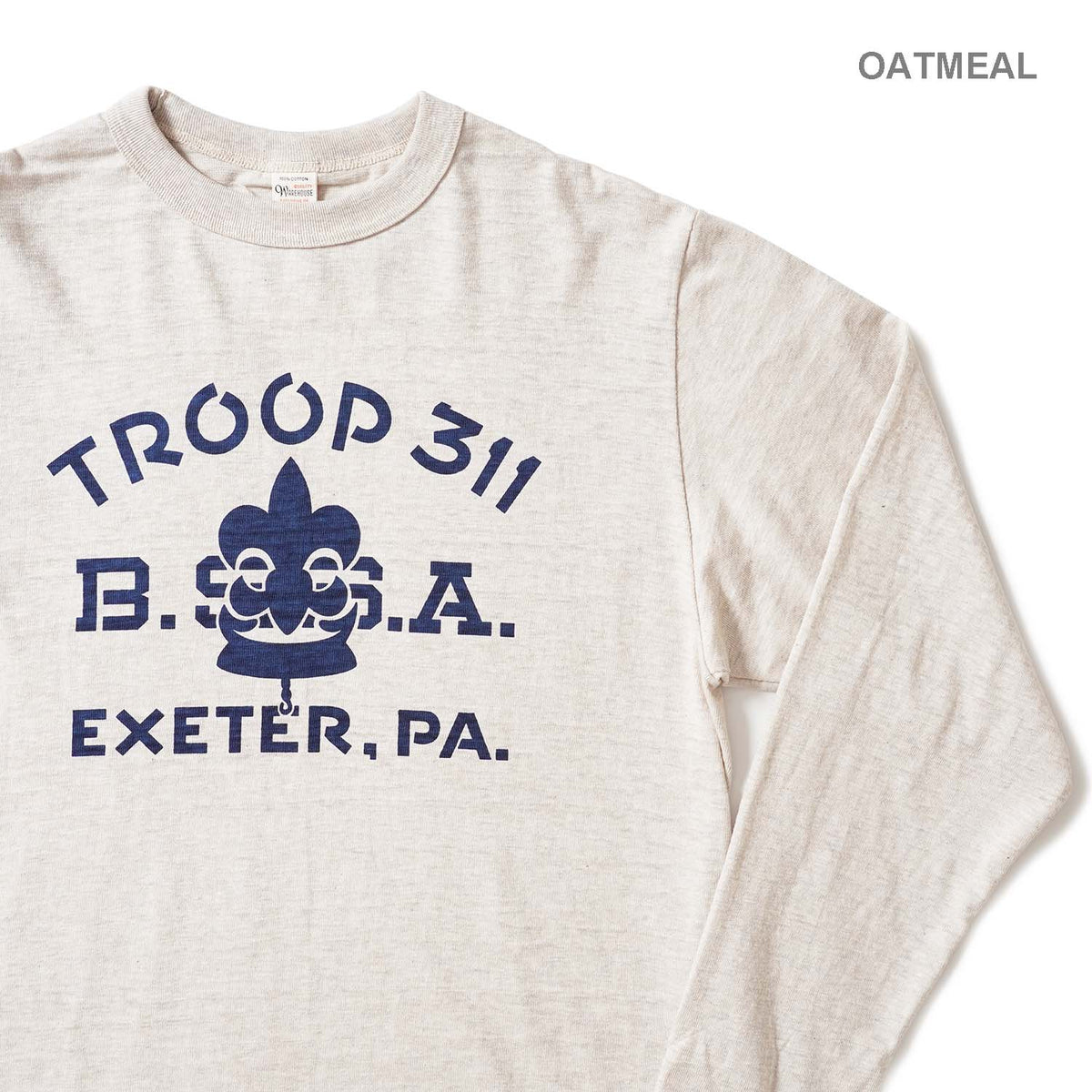 WAREHOUSE ウエアハウス 長袖 Tシャツ Lot 5906 "TROOP 311" 5906-TROOP(26AW)