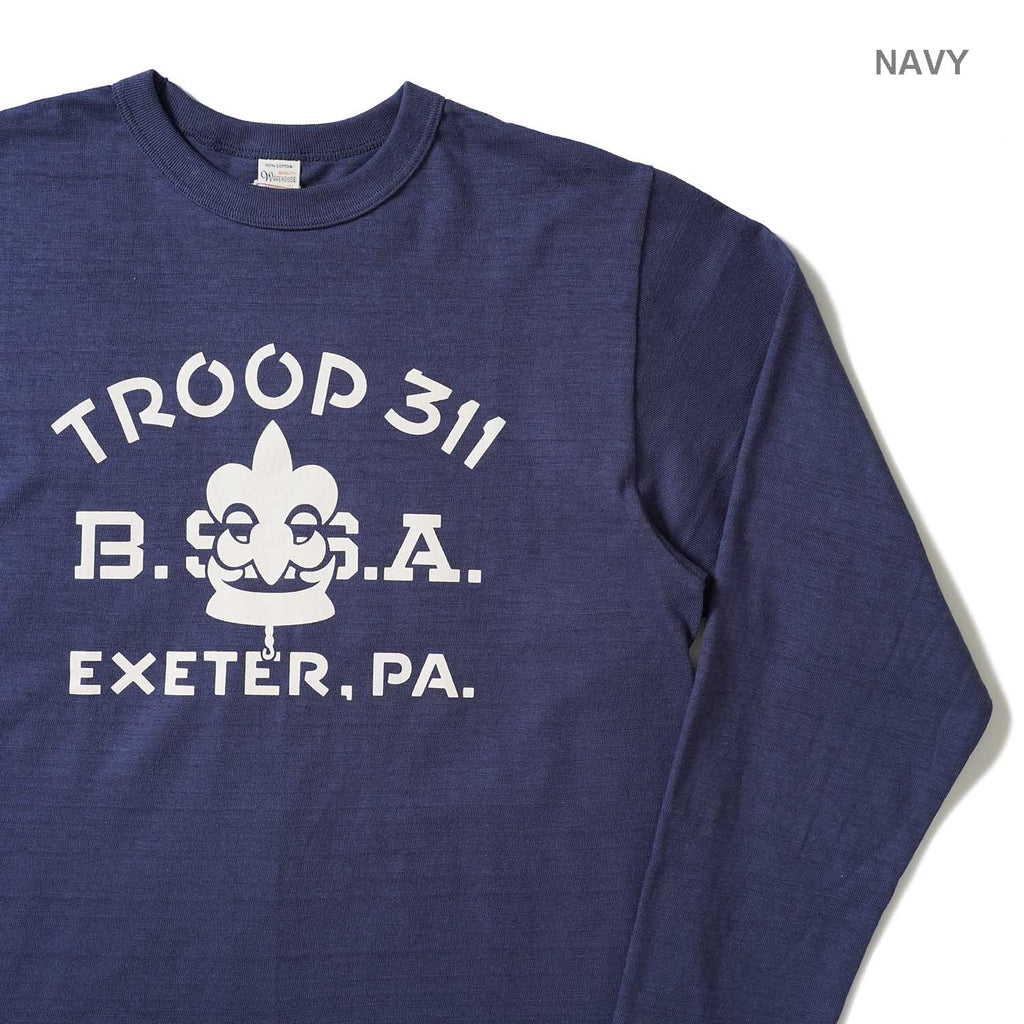 WAREHOUSE ウエアハウス 長袖 Tシャツ Lot 5906 "TROOP 311" 5906-TROOP(26AW)