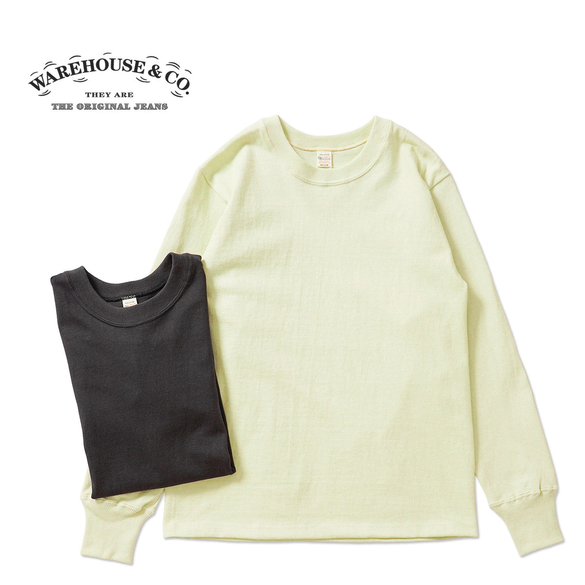 WAREHOUSE ウエアハウス 長袖Tシャツ Lot.5914 "長袖クルーネック T 無地" 5914(26SS)