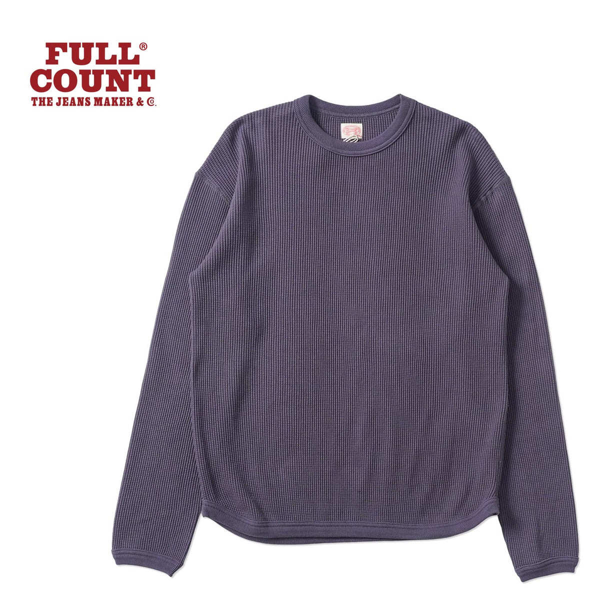FULLCOUNT フルカウント 長袖 Tシャツ "Heavyweight Waffle Longsleeve T Shirt" 5964