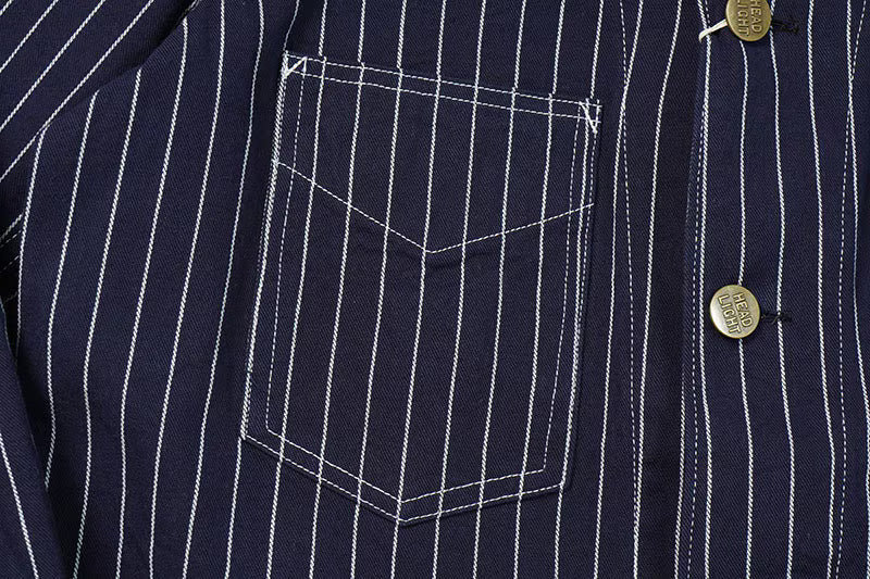 HEADLIGHT ヘッドライト ジャケット "8oz. SPECIAL WOVEN STRIPE DENIM WORK COAT" HD15647
