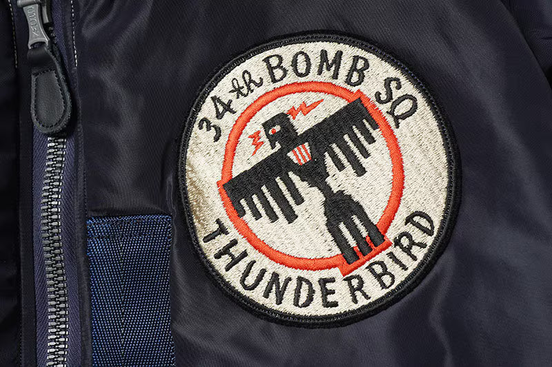 BUZZ RICKSON'S バズリクソンズ ジャケット Type B-15C(MOD.) “A.F.BLUE B.RICKSON & SONS. INC. 34th BOMB.SQ.THUNDERBIRDS” BR15744