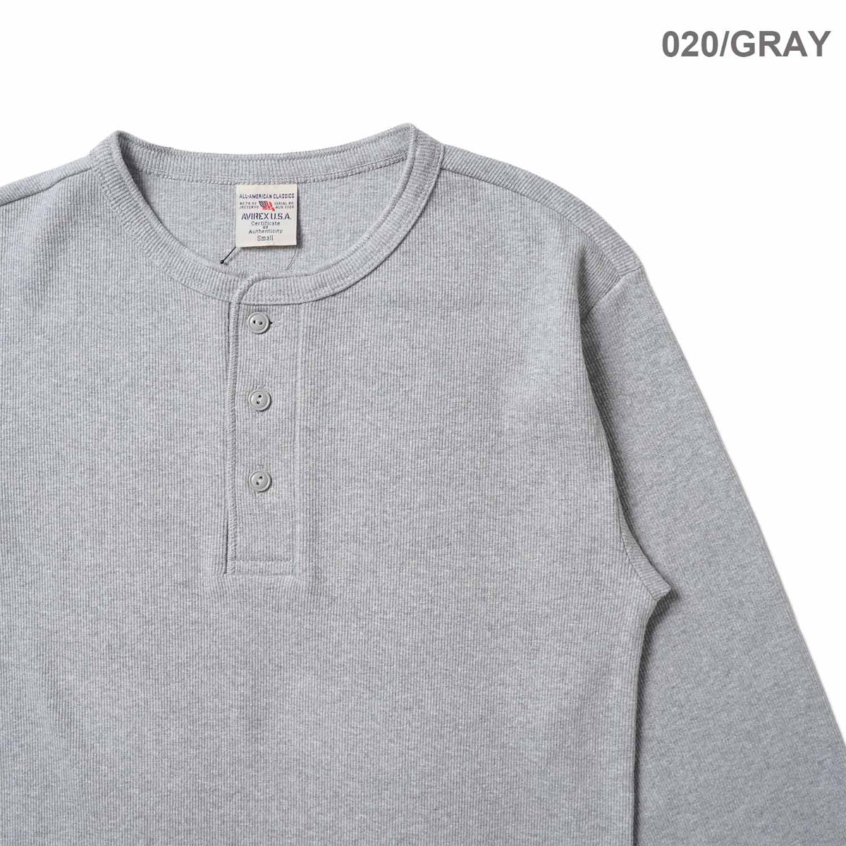 AVIREX アヴィレックス 長袖 Tシャツ "AVI LS DAILY TRECO CREW-NECK TEE" 783-4930019(6153481)