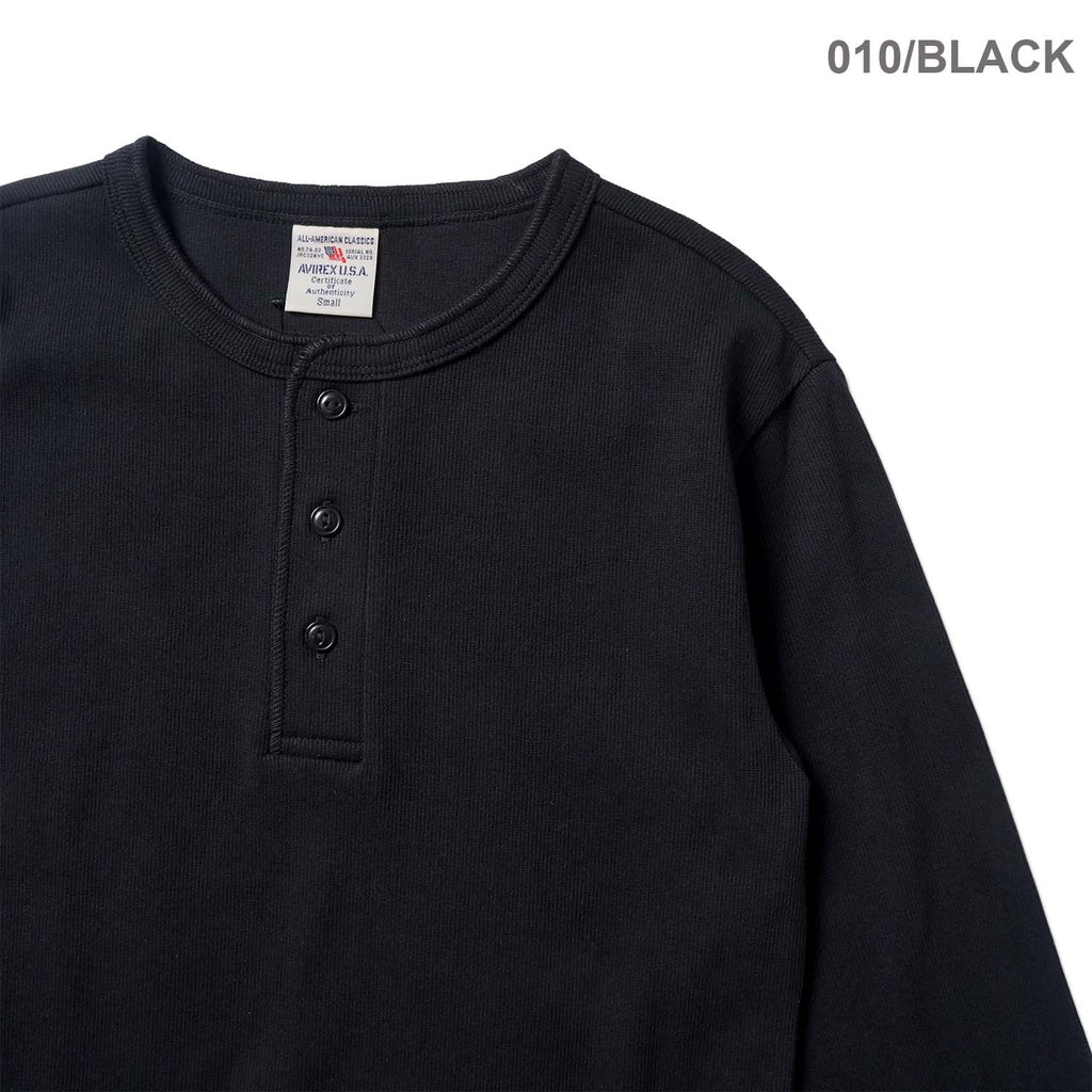 AVIREX アヴィレックス 長袖 Tシャツ "DAILY HENLY NECK LS" 783-4930020(6153482)